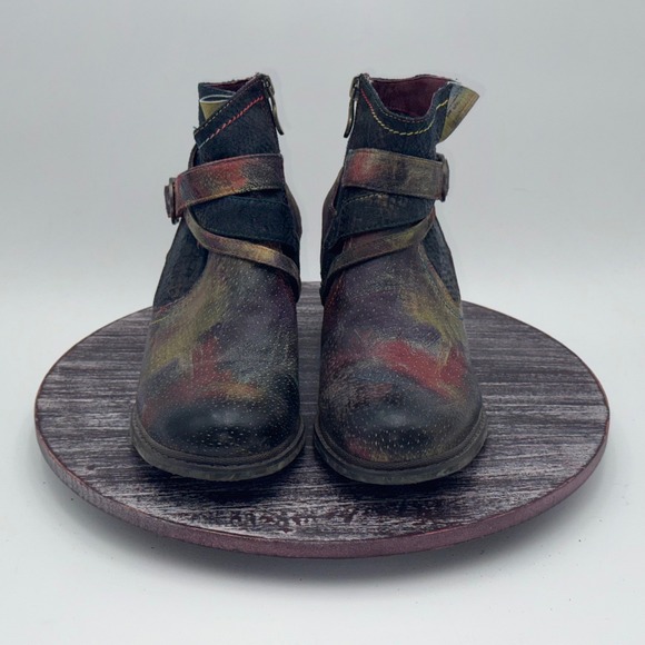 L'Artiste Boots Womens 38 US 7.5-8 Spring Step Shazzam Ankle Flannel Lined Zip - Picture 2 of 12